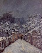 Alfred Sisley Snow at Louveciennes oil painting